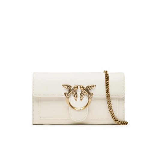 Torebka Pinko Love One Wallet C PE 23 PLTT 100062 A0F1 Écru ze sklepu eobuwie.pl w kategorii Kopertówki - zdjęcie 182069322