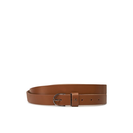 Pasek Damski Calvin Klein Ck Metal Loop Round Buckle 2.5 K60K613147 Brązowy ze sklepu eobuwie.pl w kategorii Paski damskie - zdjęcie 182069442