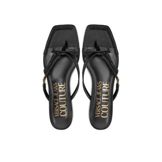 Japonki Versace Jeans Couture 76VA3S68 ZS185 899 Czarny ze sklepu eobuwie.pl w kategorii Klapki damskie - zdjęcie 182069450