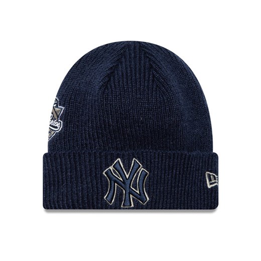 Czapka New Era World Series Patch New York Yankees Cuff Knit Beanie 60580731 Granatowy ze sklepu eobuwie.pl w kategorii Czapki zimowe męskie - zdjęcie 182069591