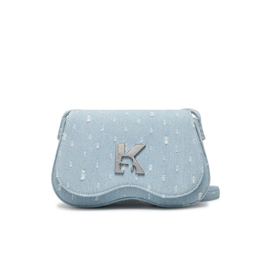 Torebka Karl Lagerfeld Jeans A2W30099 Błękitny ze sklepu eobuwie.pl w kategorii Listonoszki - zdjęcie 182069682