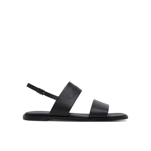 Sandały Calvin Klein Flat Sandal - He HW0HW02377 Czarny ze sklepu eobuwie.pl w kategorii Sandały damskie - zdjęcie 182069711