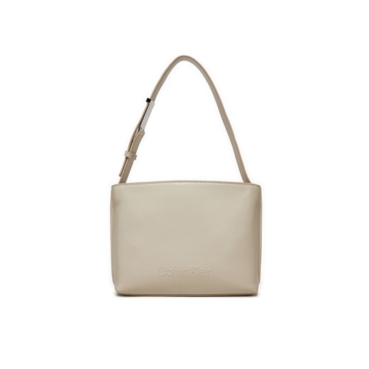 Torebka Calvin Klein K60K612551 Écru ze sklepu eobuwie.pl w kategorii Torby Shopper bag - zdjęcie 182069752