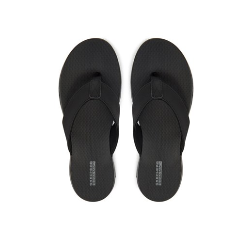 Japonki Skechers On-The-Go 600-Vacay 140702/BBK Czarny ze sklepu eobuwie.pl w kategorii Klapki damskie - zdjęcie 182069873