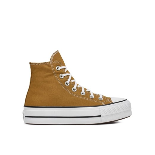Trampki Converse Chuck Taylor All Star Lift Platform HI A07210C Brązowy ze sklepu eobuwie.pl w kategorii Trampki damskie - zdjęcie 182070050
