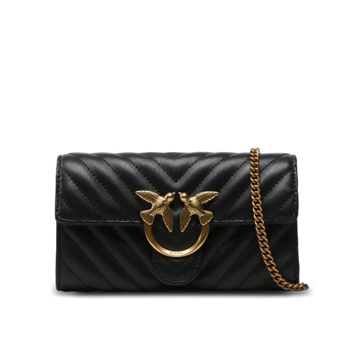 Torebka Pinko Love One Wallet C PE 23 PLTT 100062 A0GK Czarny ze sklepu eobuwie.pl w kategorii Kopertówki - zdjęcie 182070292