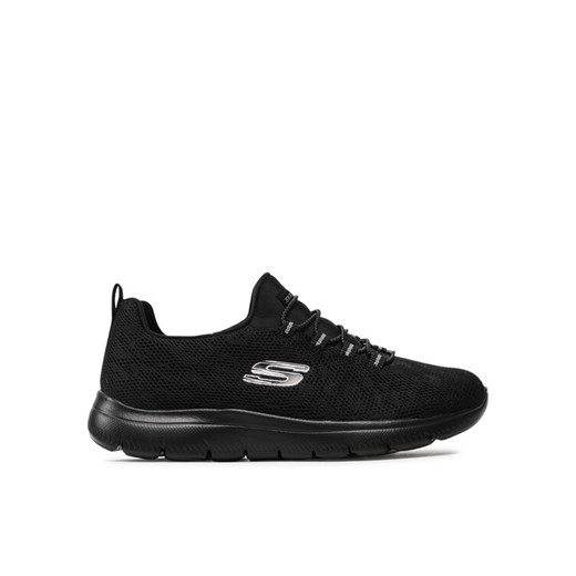Sneakersy Skechers Leopard Spot 149037/BBK Czarny ze sklepu eobuwie.pl w kategorii Buty sportowe damskie - zdjęcie 182070372