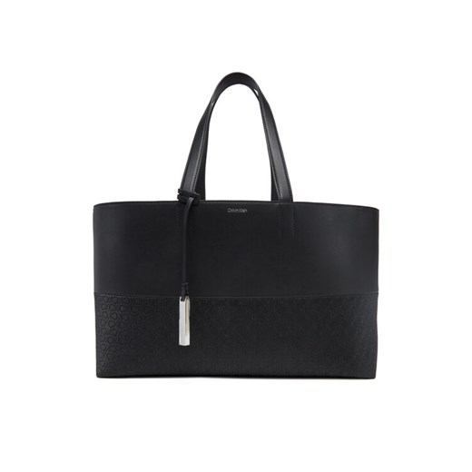 Torebka Calvin Klein Ck Mixmedia Shopper_Mono K60K613166 Czarny ze sklepu eobuwie.pl w kategorii Torby Shopper bag - zdjęcie 182070374