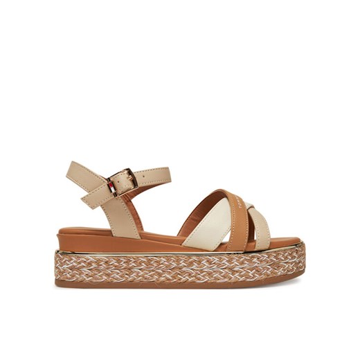 Espadryle Tommy Hilfiger T3A2-33790-0371 S Beżowy ze sklepu eobuwie.pl w kategorii Espadryle damskie - zdjęcie 182070433