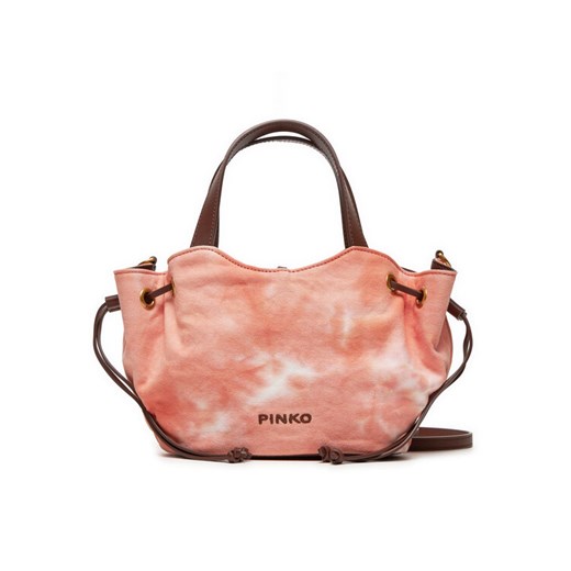 Torebka Pinko Pagoda Small Shopper PE 24 PLTT 102910 A1MB Pomarańczowy ze sklepu eobuwie.pl w kategorii Torby Shopper bag - zdjęcie 182070474