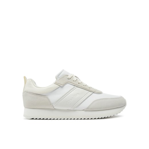 Sneakersy Calvin Klein Low Top Lace Up Mix HM0HM01554 Biały ze sklepu eobuwie.pl w kategorii Buty sportowe męskie - zdjęcie 182070504