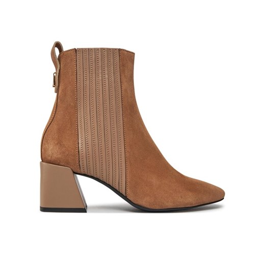 Botki Furla Block YG67FBK-BX2161-1257S-1007 Beżowy ze sklepu eobuwie.pl w kategorii Botki - zdjęcie 182070570