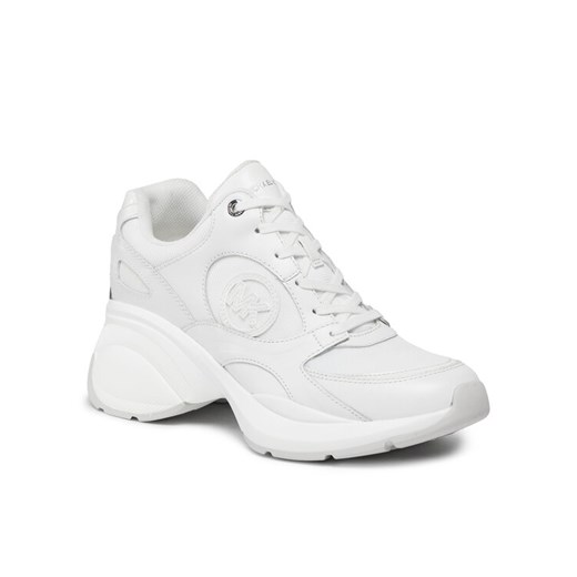 Sneakersy MICHAEL Michael Kors Zuma Trainer 43H3ZUFS2L Biały ze sklepu eobuwie.pl w kategorii Buty sportowe damskie - zdjęcie 182070652