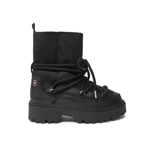 Śniegowce Tommy Hilfiger FW0FW08085 Czarny ze sklepu eobuwie.pl w kategorii Śniegowce damskie - zdjęcie 182070750