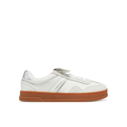 Sneakersy Tommy Jeans The Greenwich Flap EN0EN02715 Biały ze sklepu eobuwie.pl w kategorii Buty sportowe damskie - zdjęcie 182070881
