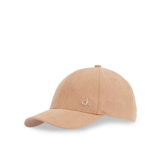 Czapka z daszkiem Calvin Klein Corduroy Cotton Cap K60K612894 Brązowy ze sklepu eobuwie.pl w kategorii Czapki z daszkiem damskie - zdjęcie 182070884