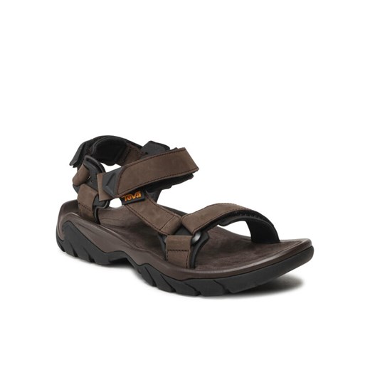 Sandały Teva M Terra Fi 5 Universal Leather 1099442 Brązowy ze sklepu eobuwie.pl w kategorii Sandały męskie - zdjęcie 182070972