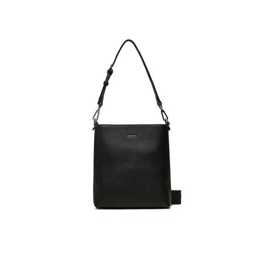 Torebka Calvin Klein Ck Must Small Bucket_Caviar K60K613129 Czarny ze sklepu eobuwie.pl w kategorii Torebki damskie - zdjęcie 182071020