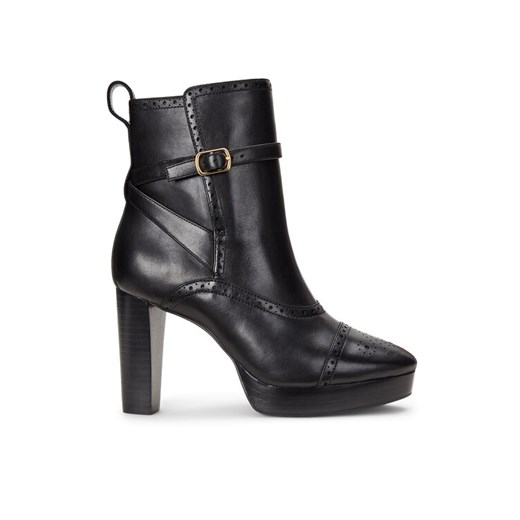 Botki LAUREN RALPH LAUREN 802908331005 Czarny ze sklepu eobuwie.pl w kategorii Botki - zdjęcie 182071041
