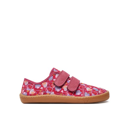 Kapcie Froddo Barefoot Canvas G1700390-2 D Różowy ze sklepu eobuwie.pl w kategorii Kapcie dziecięce - zdjęcie 182071252
