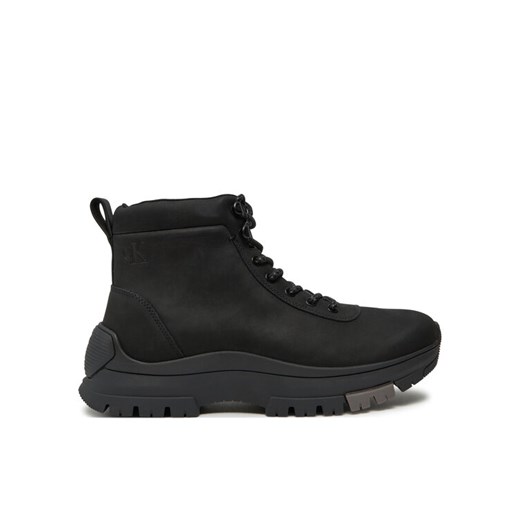 Trapery Calvin Klein Jeans Hybrid Wp Boot Laceup Rebellious YM0YM01077 Czarny ze sklepu eobuwie.pl w kategorii Buty zimowe męskie - zdjęcie 182071321