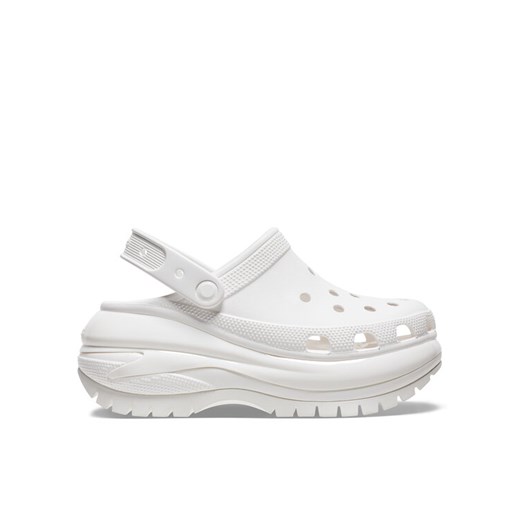 Klapki Crocs Classic Mega Crush Clog 207988 Biały ze sklepu eobuwie.pl w kategorii Klapki damskie - zdjęcie 182071343