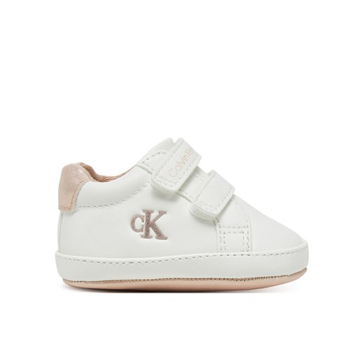 Sneakersy Calvin Klein Jeans Low Cut Velcro V0A9-82005-1582 Biały 17 eobuwie.pl