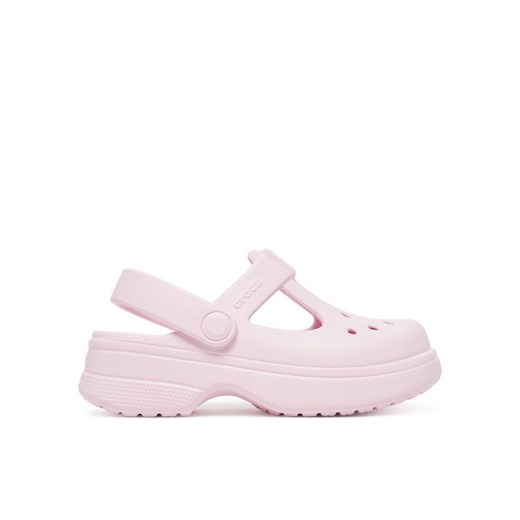 Sandały Crocs Classic Mary Jane Clog K 210615 Różowy ze sklepu eobuwie.pl w kategorii Sandały dziecięce - zdjęcie 182071463