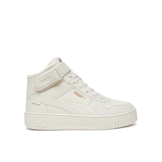 Sneakersy Puma Carina Street Mid Wtr 398050 02 Écru ze sklepu eobuwie.pl w kategorii Buty sportowe damskie - zdjęcie 182071860