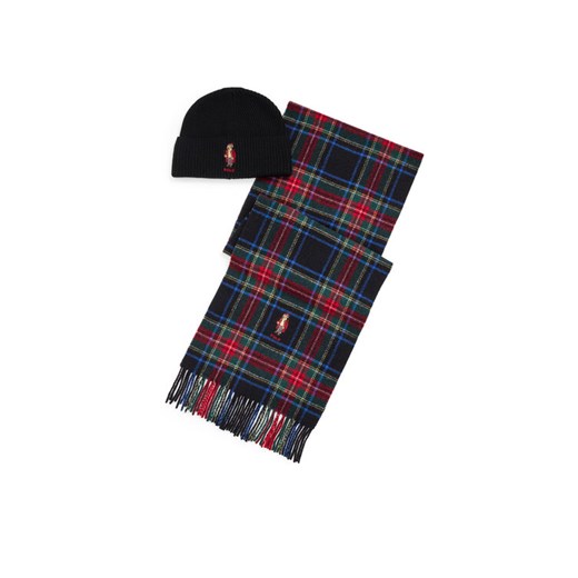 Zestaw Szalik i Czapka Polo Ralph Lauren 449959531001 Kolorowy ze sklepu eobuwie.pl w kategorii Czapki zimowe męskie - zdjęcie 182071902