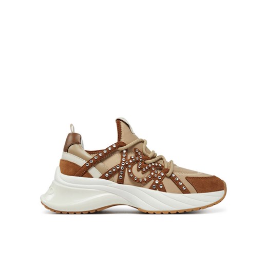 Sneakersy PINKO Ariel 16 SS0085T029 Brązowy ze sklepu eobuwie.pl w kategorii Buty sportowe damskie - zdjęcie 182072112