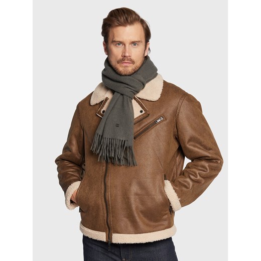 Szalik Tommy Hilfiger Elevated Plaque AM0AM10376 Szary ze sklepu eobuwie.pl w kategorii Szaliki męskie - zdjęcie 182072313
