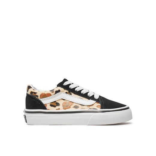 Tenisówki Vans Old Skool Glitter VN000CYVYS81 Czarny ze sklepu eobuwie.pl w kategorii Trampki dziecięce - zdjęcie 182072480