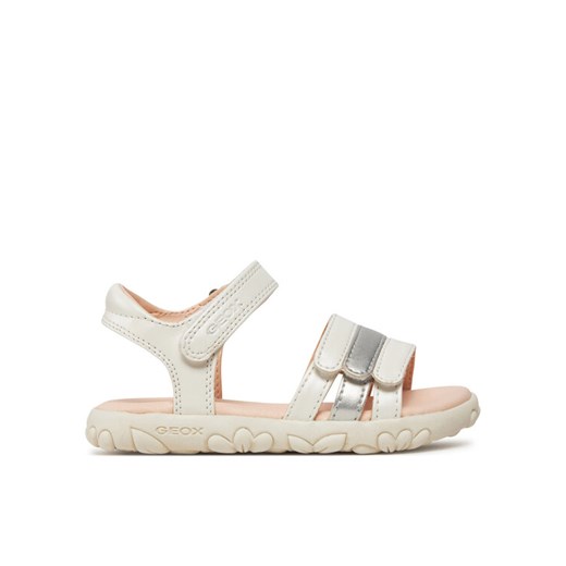 Sandały Geox J Sandal Haiti Girl J458ZD 000NF C0459 M Biały ze sklepu eobuwie.pl w kategorii Sandały dziecięce - zdjęcie 182072591