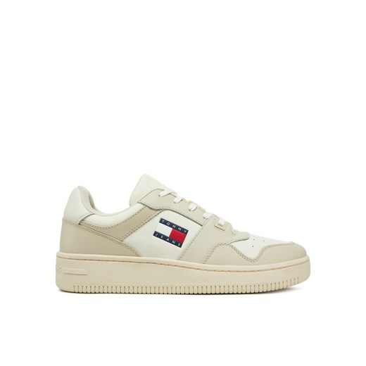 Sneakersy Tommy Jeans Tjm Retro Basket Ess EM0EM01395 Écru ze sklepu eobuwie.pl w kategorii Buty sportowe męskie - zdjęcie 182072621