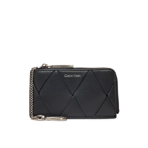 Etui na klucze Calvin Klein Ck Woven Zip Around Cardholder K60K612954 Czarny ze sklepu eobuwie.pl w kategorii Etui - zdjęcie 182072674