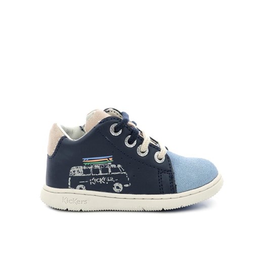 Sneakersy Kickers Kickblace 960511-10-10 M Granatowy ze sklepu eobuwie.pl w kategorii Buciki niemowlęce - zdjęcie 182072714