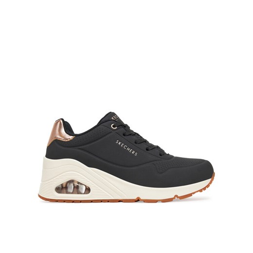 Sneakersy Skechers UNO Wedge - Hi Steps (177520-BBK) 177520/BLK Czarny ze sklepu eobuwie.pl w kategorii Buty sportowe damskie - zdjęcie 182072733