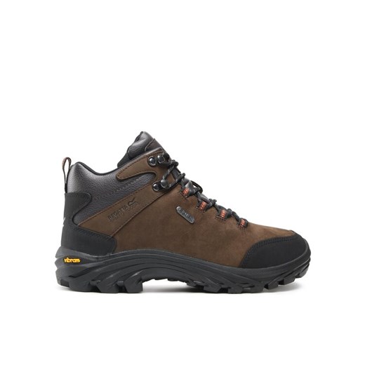 Trekkingi Regatta Burrell Leather RMF581 Brązowy ze sklepu eobuwie.pl w kategorii Buty trekkingowe męskie - zdjęcie 182072894