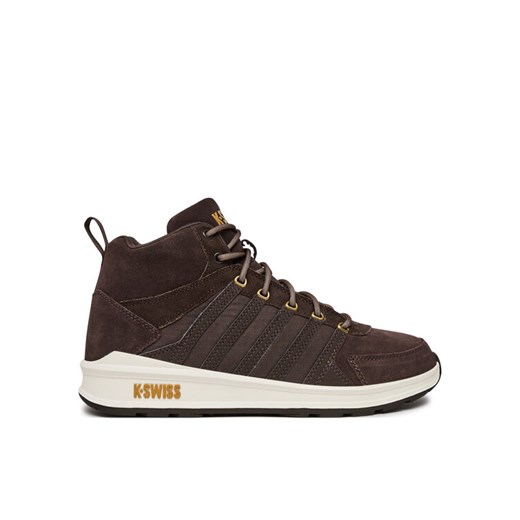 Sneakersy K-Swiss Vista Trainer Mid 07145 229 Brązowy ze sklepu eobuwie.pl w kategorii Buty sportowe męskie - zdjęcie 182072942