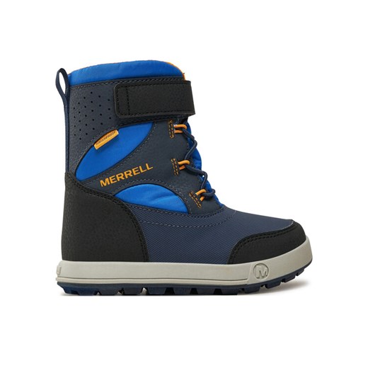 Śniegowce Merrell Snow Storm 3.0 Wtrpf MK267867 Niebieski ze sklepu eobuwie.pl w kategorii Buty zimowe dziecięce - zdjęcie 182073161