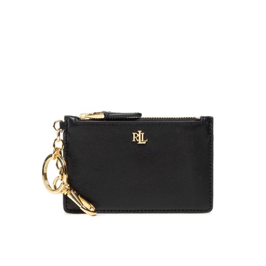 Etui na karty kredytowe Lauren Ralph Lauren Zip Card Cas 432876731002 Czarny ze sklepu eobuwie.pl w kategorii Etui - zdjęcie 182073273