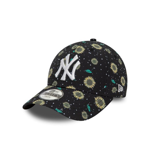 Czapka z daszkiem New Era Kids Floral Aop 940 Ne 60503478 M Czarny ze sklepu eobuwie.pl w kategorii Czapki dziecięce - zdjęcie 182073311