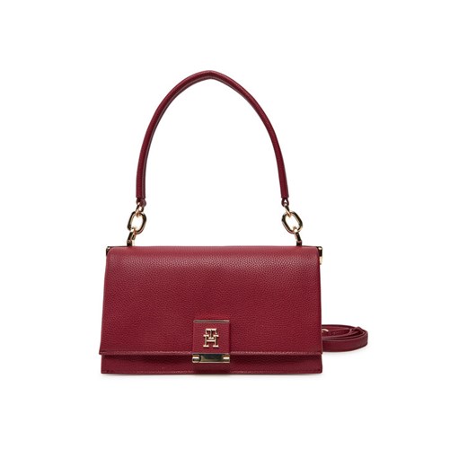 Torebka Tommy Hilfiger Th Her Med Crossover AW0AW17216 Czerwony ze sklepu eobuwie.pl w kategorii Listonoszki - zdjęcie 182073330