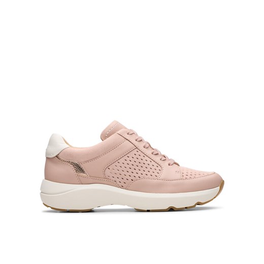 Sneakersy Clarks Tivoli Walk 26181465 Różowy ze sklepu eobuwie.pl w kategorii Buty sportowe damskie - zdjęcie 182073412