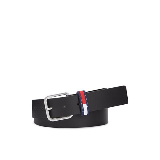 Pasek Męski Tommy Jeans Tjm Ryan 3.5 AM0AM12337 Czarny ze sklepu eobuwie.pl w kategorii Paski męskie - zdjęcie 182073414