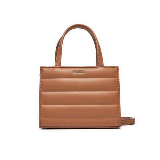Torebka Calvin Klein K60K612116 Brązowy ze sklepu eobuwie.pl w kategorii Torebki damskie - zdjęcie 182073433