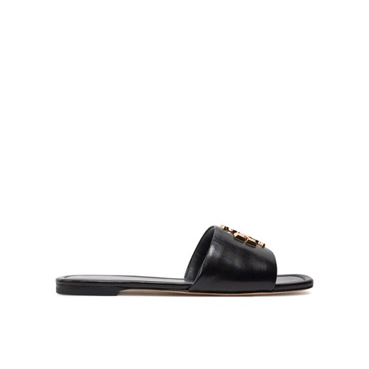 Klapki Tory Burch Eleanor 157966 Czarny ze sklepu eobuwie.pl w kategorii Klapki damskie - zdjęcie 182073470