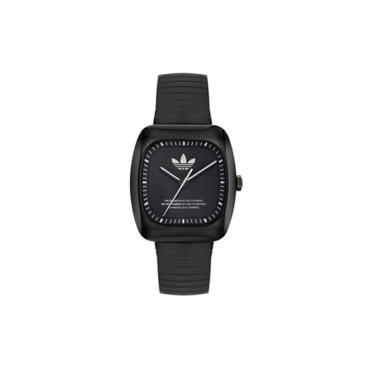 Zegarek adidas Originals Retro Wave One AOSY24026 Czarny ze sklepu eobuwie.pl w kategorii Zegarki - zdjęcie 182073513