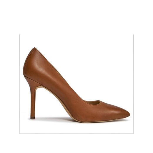Szpilki LAUREN RALPH LAUREN 802940580002 Brązowy ze sklepu eobuwie.pl w kategorii Czółenka - zdjęcie 182073524
